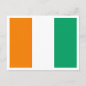 ivorische Flagge, Flagge von Côte d'Ivoire Postkarte (Vorderseite)