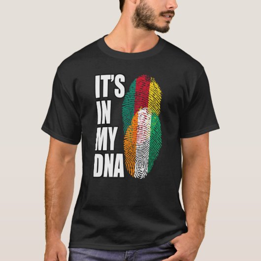 ivorischer und kamerunischer DNA-Flaggenstaat T-Shirt (Vorderseite)