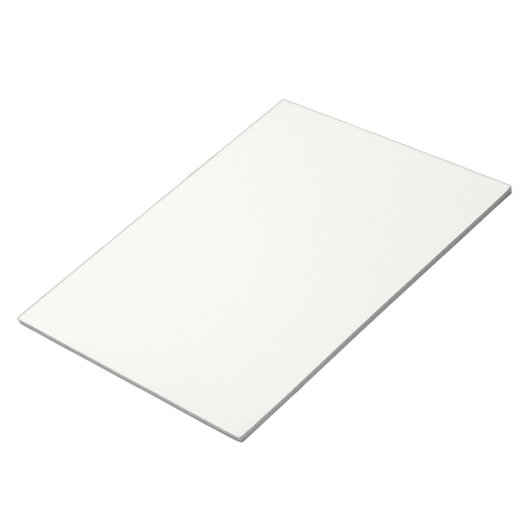 Ivory 11"x8.5" Notepad mit sauberem, modernem Auss Notizblock (angewinkelt)