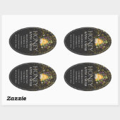 Ivory 24 oz Queen-line Honey Label Ovaler Aufkleber (Blatt)