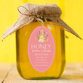 Ivory 24 oz Queen-line Honey Label Ovaler Aufkleber