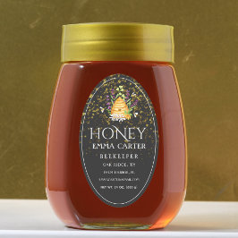Ivory 24 oz Queen-line Honey Label Ovaler Aufkleber