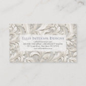 Ivory Acanthus Visitenkarte (Rückseite)