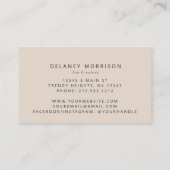 Ivory Agate Gold Glitter Luxury Magnetic Visitenkarte (Rückseite)