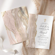 Ivory Agate Gold Glitzer Erste Heilige Kommune