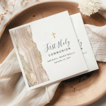 Ivory Agate Gold Glitzer Erste Heilige Kommune