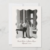 Ivory and Brown Wedding Einladung (Rückseite)