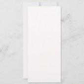 Ivory And Burgundy Wedding Menu Card Einladung (Rückseite)