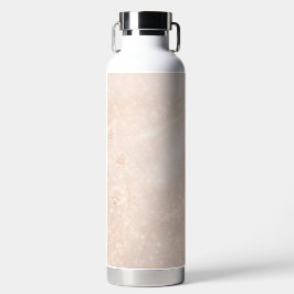 Ivory and rosegold accents florals AI art  Trinkflasche
