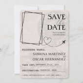 Ivory Aruba Pass Save the Date (Rückseite)