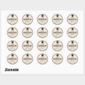 Ivory Bakery Sourdough Bread Label Sticker (Blatt)