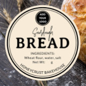 Ivory Bakery Sourdough Bread Label Sticker