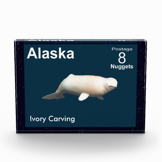 Ivory Beluga - Alaska Postage Fotoblock (Vorderseite)