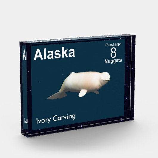 Ivory Beluga - Alaska Postage Fotoblock (Links)