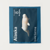 Ivory Beluga - Alaska Postage Wandteppich (Vorderseite)