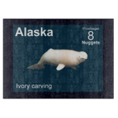Ivory Beluga Schneidebrett (Vorderseite)