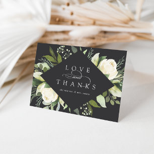 Ivory Bloom   Hochzeit von Wasserfarben Dankeskarte