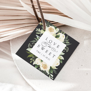 Ivory Bloom Hochzeitskala "Liebe ist süß" Geschenkanhänger