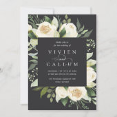 Ivory Bloom | Hochzeitswasser für Wasserfarben Einladung (Vorderseite)