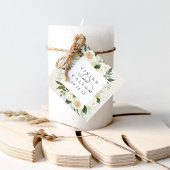 Ivory Bloom | Personalisierte Blumenzarge Geschenkanhänger