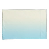 Ivory Blue Ombre Gradient Kissenbezug (Vorderseite-Rechts)