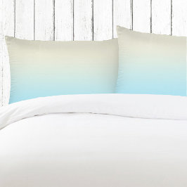 Ivory Blue Ombre Gradient Kissenbezug