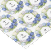 Ivory blue Tulips Wreath Wedding Decor Newlyweds Tischdecke (Schrägansicht)