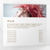 Ivory Blush Agate Trifold Broschüre (Innen Erste Seite)