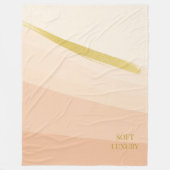 Ivory Blush Gold Fleece Blanket (Vorderseite)
