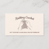 Ivory Blush Handmade Hobby Amigurumi Crochet Stric Visitenkarte (Vorderseite)