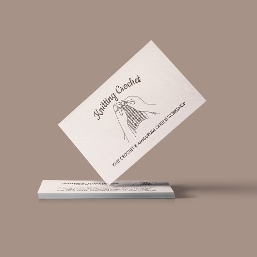 Ivory Blush Handmade Hobby Amigurumi Crochet Stric Visitenkarte