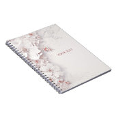 Ivory Blush Pink Blues Notebook Notizblock (Rechte Seite)