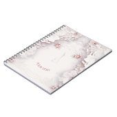 Ivory Blush Pink Blues Notebook Notizblock (Linke Seite)