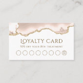 Ivory Blush: Treuekarte Visitenkarte (Vorderseite)