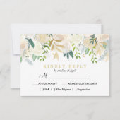 Ivory Bouquet Blumenzwiebelgericht UAWG Mint RSVP Karte (Vorderseite)
