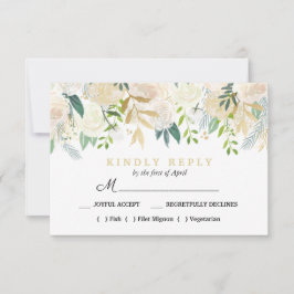 Ivory Bouquet Blumenzwiebelgericht UAWG Mint RSVP Karte