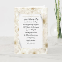 Ivory Bridal Blume Karte