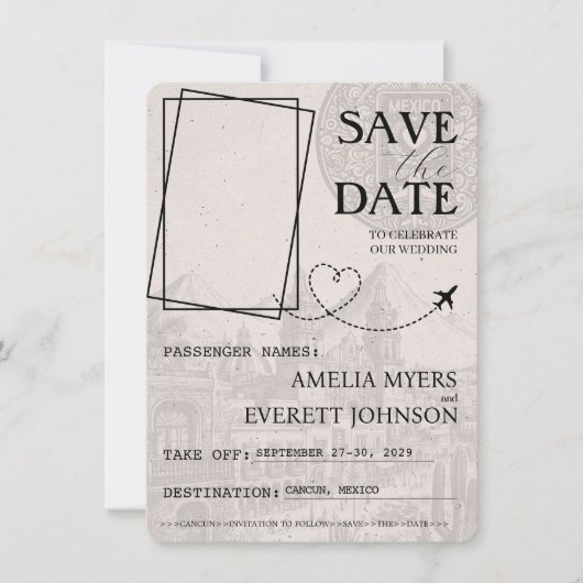 Ivory Cancun Pass Save the Date (Vorderseite)