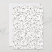 Ivory Champagne Gold Jubiläum Einladung (Rückseite)