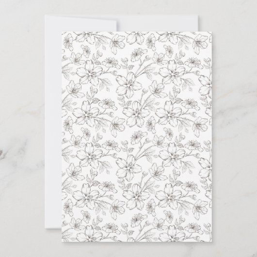 Ivory Champagne Gold Jubiläum Einladung (Rückseite)