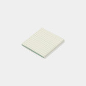 Ivory Checkered Muster Minimal Ästhetik Office Post-it Klebezettel (angewinkelt)