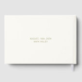 Ivory | Chic Blush Rose Wedding Gästebuch (Rückseite)