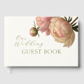 Ivory | Chic Blush Rose Wedding Gästebuch (Vorderseite)