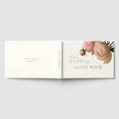 Ivory | Chic Blush Rose Wedding Gästebuch (Voll)