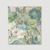 Ivory | Chic Monogram Floral Wedding  Platzkarte