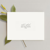 Ivory | Chic Simple Clean Wedding Address  Adressaufkleber