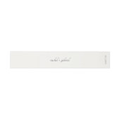Ivory | Chic Simple Script Wedding  Einladungsbanderole (Flach)