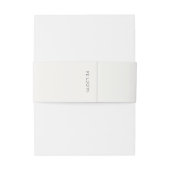 Ivory | Chic Simple Script Wedding  Einladungsbanderole (Rückseitenbeispiel)