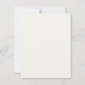 Ivory | Chic Wedding RSVP Response Card Karte (Rückseite)