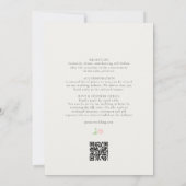 Ivory | Chic & Whimsical Floral Wedding Invitation Einladung (Rückseite)